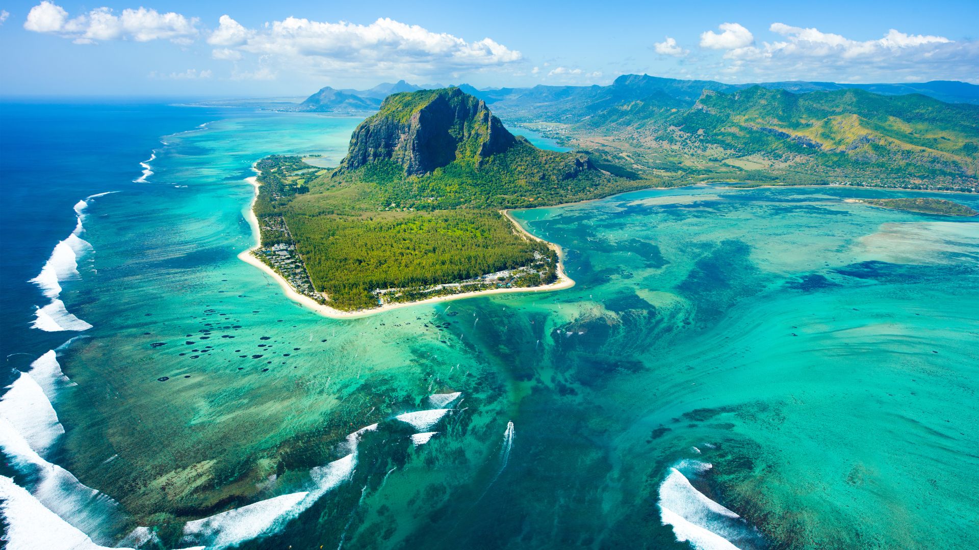 Underwater Waterfall víz alatti vízesésillúzió Mauritius partjainál