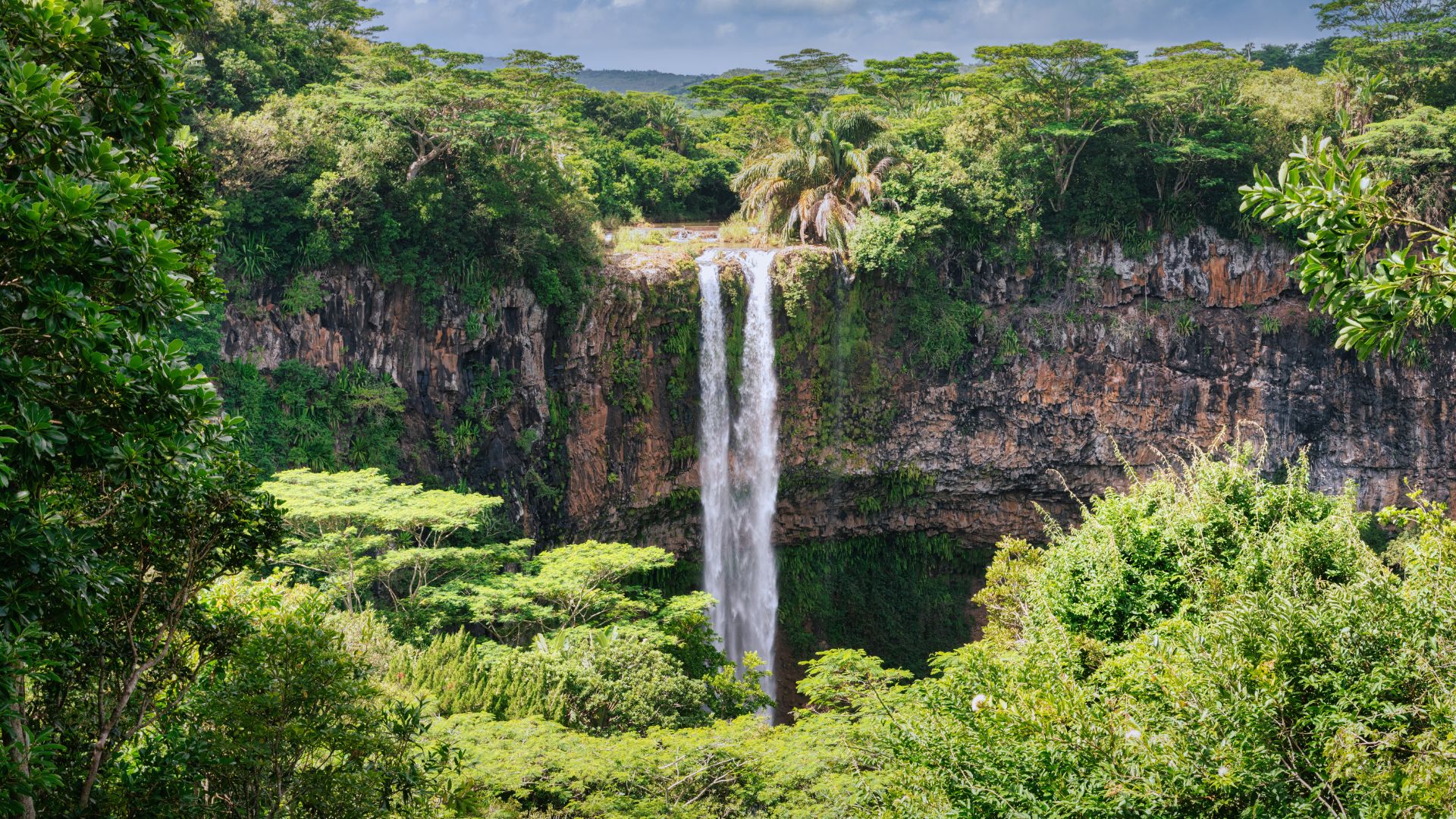 Chamarel-vízesés Mauritius trópusi erdejében
