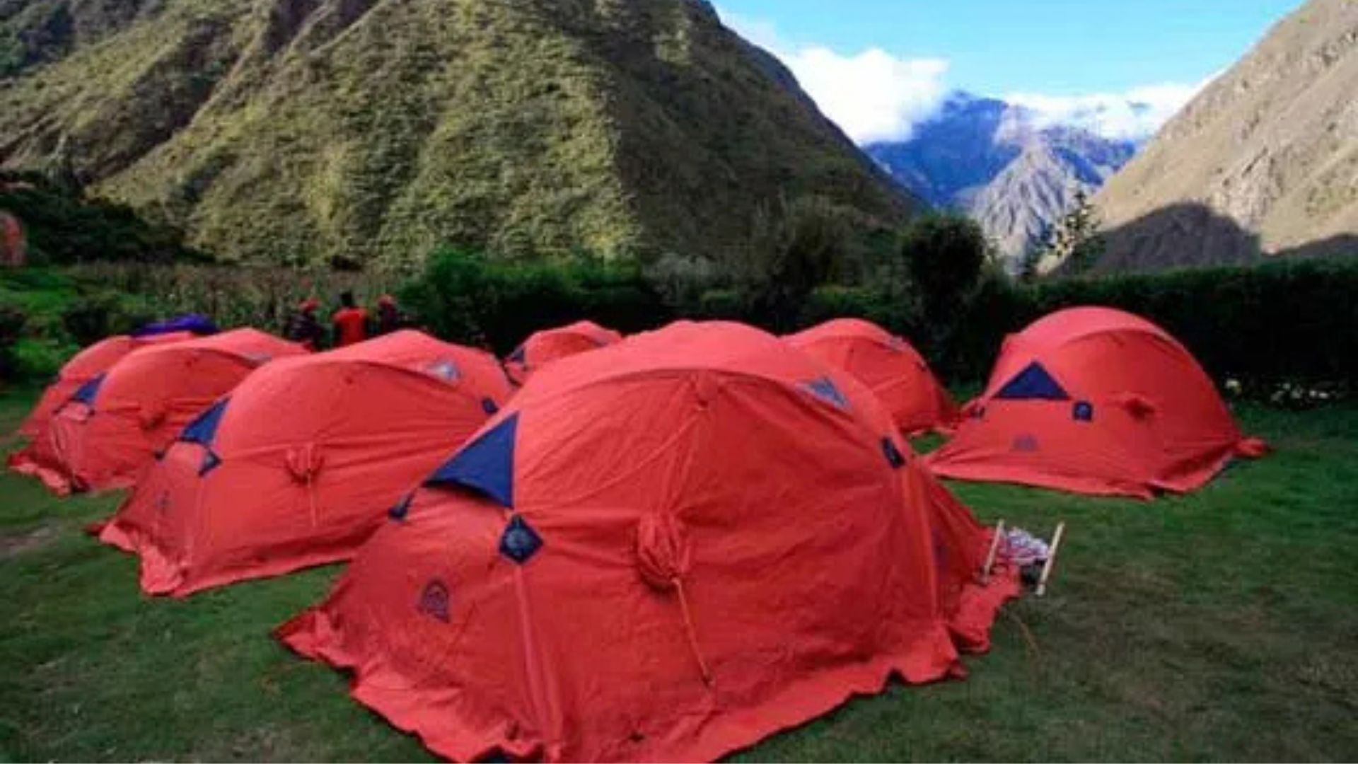 Hegyi tábor az Inca Trail négynapos útvonalán