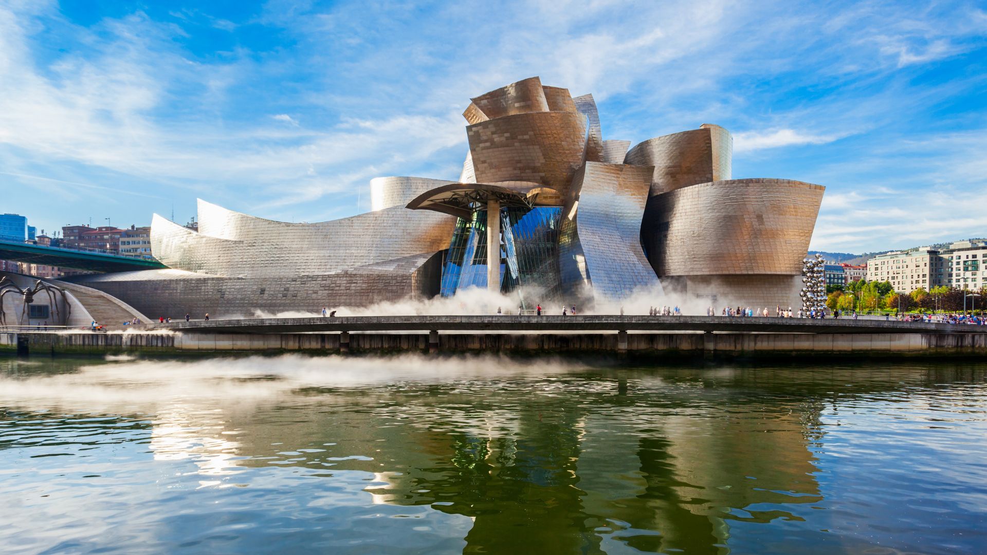 Bilbao modern városképe Baszkföldön