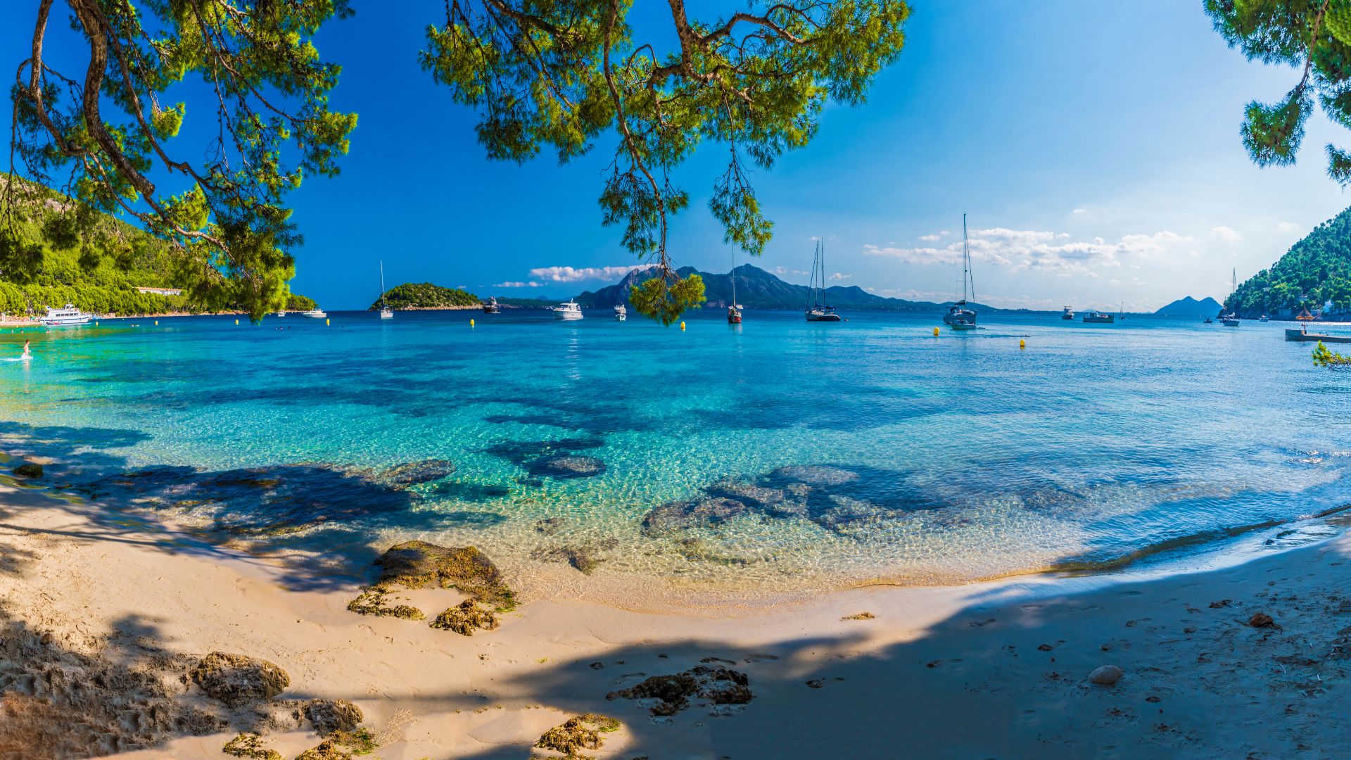 Playa de Formentor kristálytiszta vizű strandja